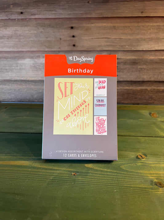 Box Cards Birthday “Set Your Mind”