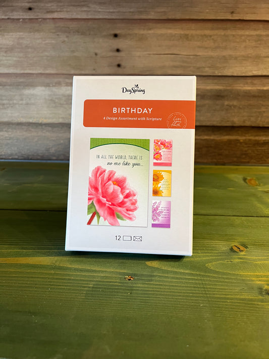 Box Cards Birthday Floral