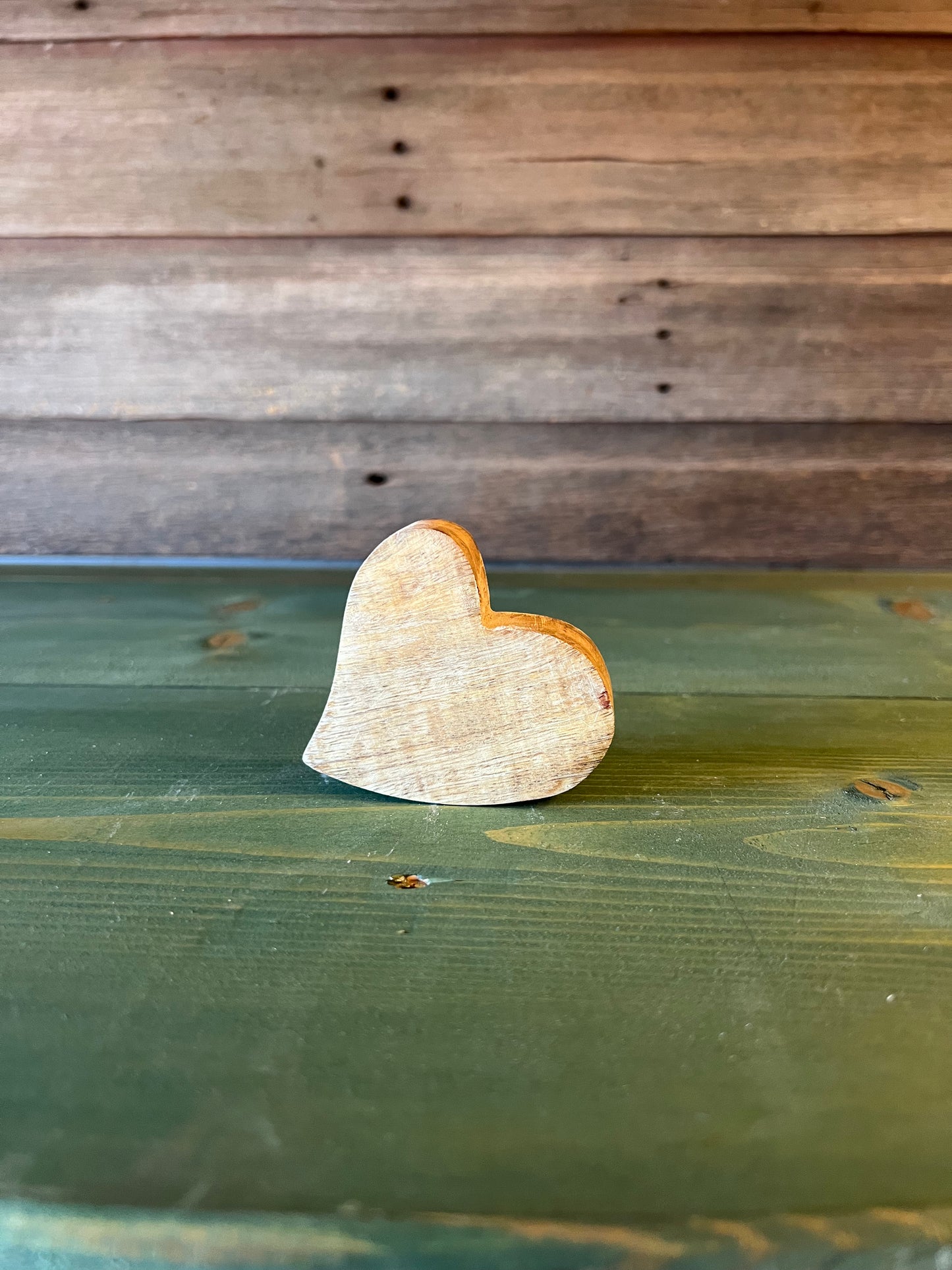 Enamel/Wood Red Sm Heart