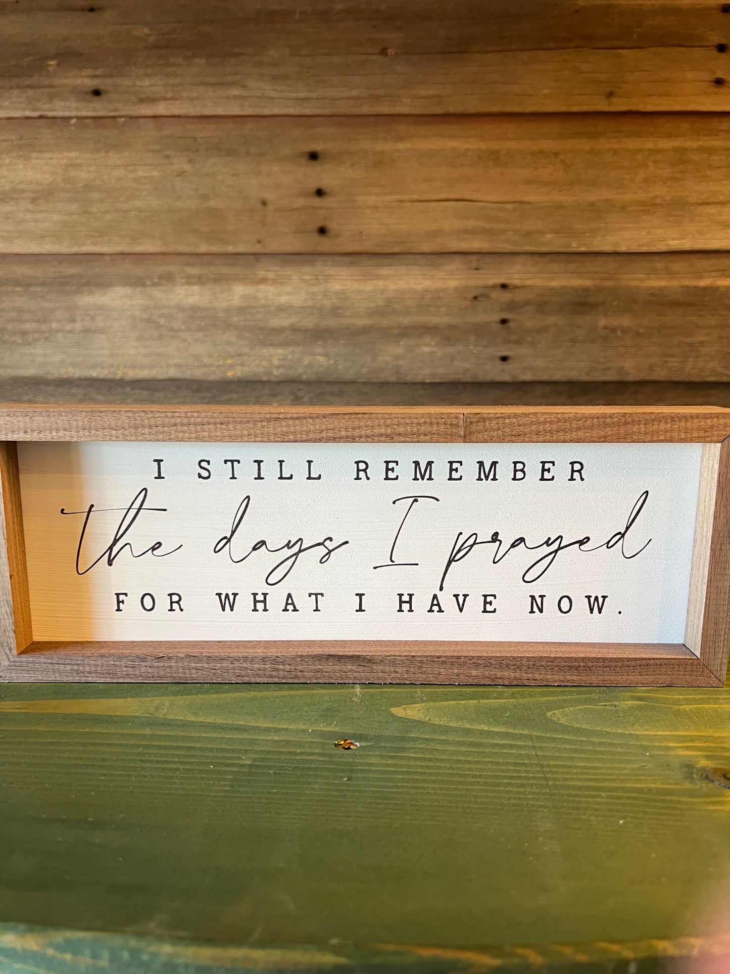 I Still Remember… Plaque
