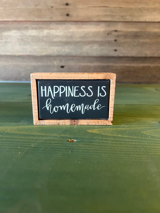 "Happiness Is Homemade" Block