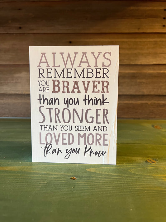 Always Remember You… Plaque