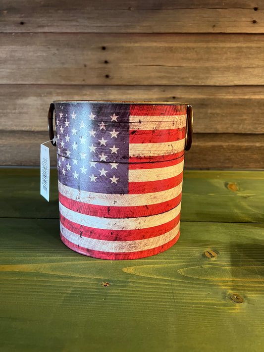American Flag Bucket (lg)