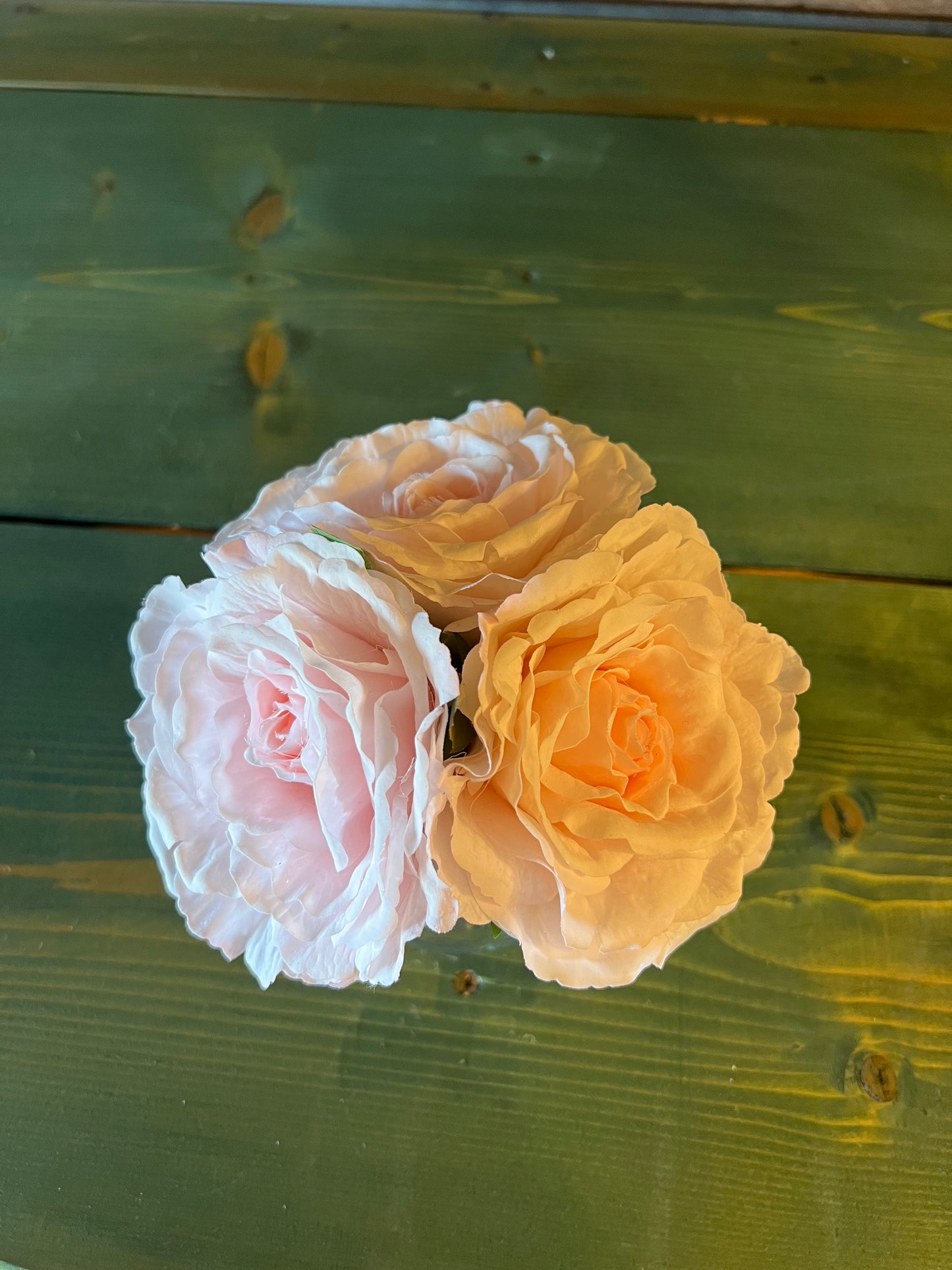 Feel Real Roses in Glass Vase