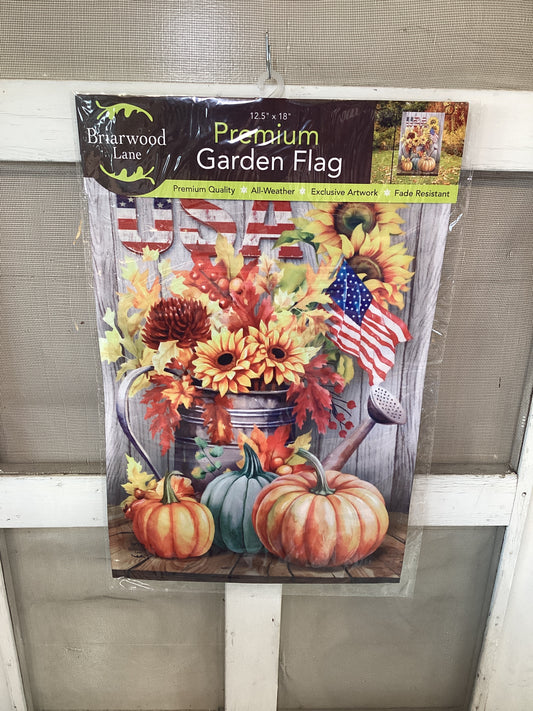 Garden Flag American Autumn