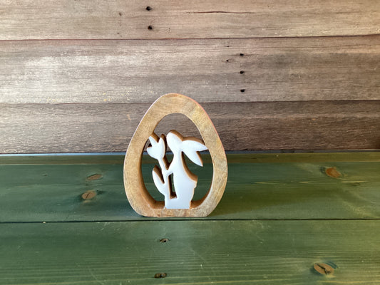 Enamel Easter Bunny Inside Pink Egg