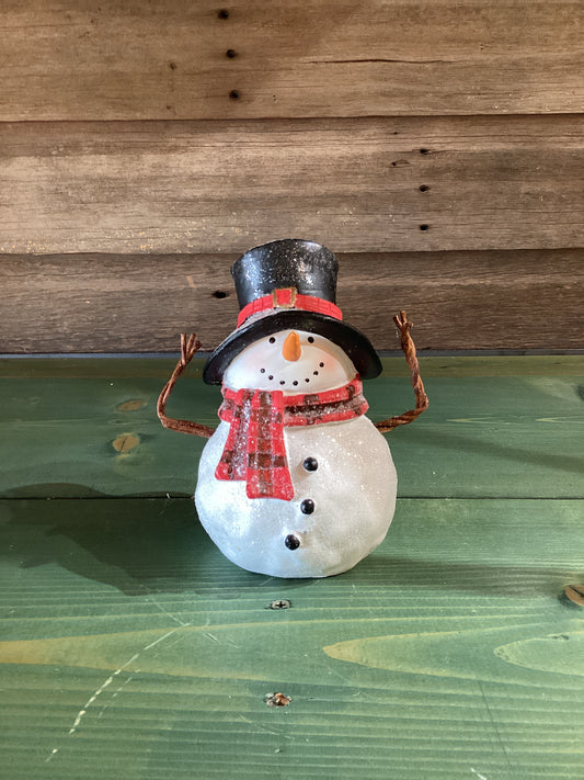 Resin Chubby Snowman