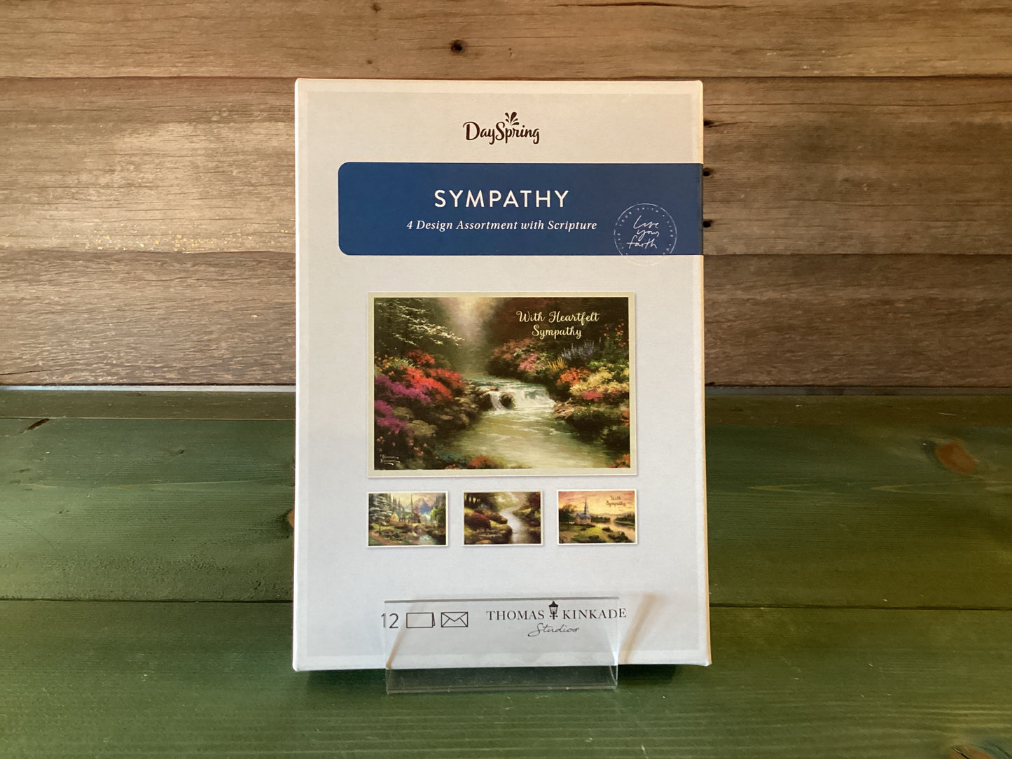Box Cards Sympathy Waterfall Thomas Kinkade