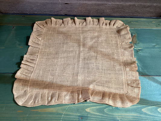 Ruffled Burlap Square