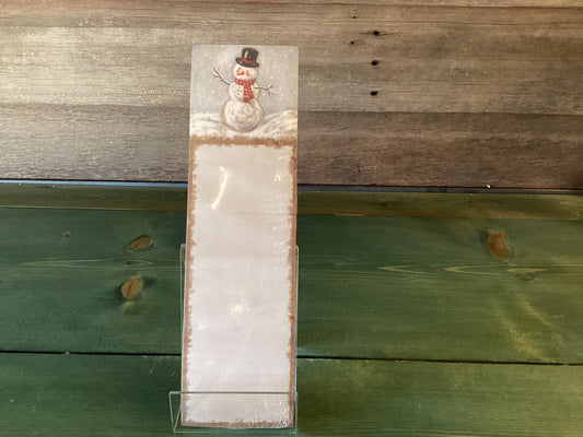 Snowman Magnetic Listpad