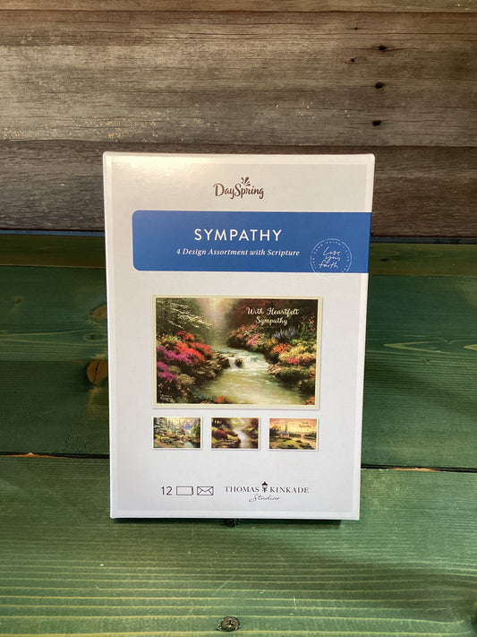 Box Cards Sympathy Waterfall Thomas Kinkade