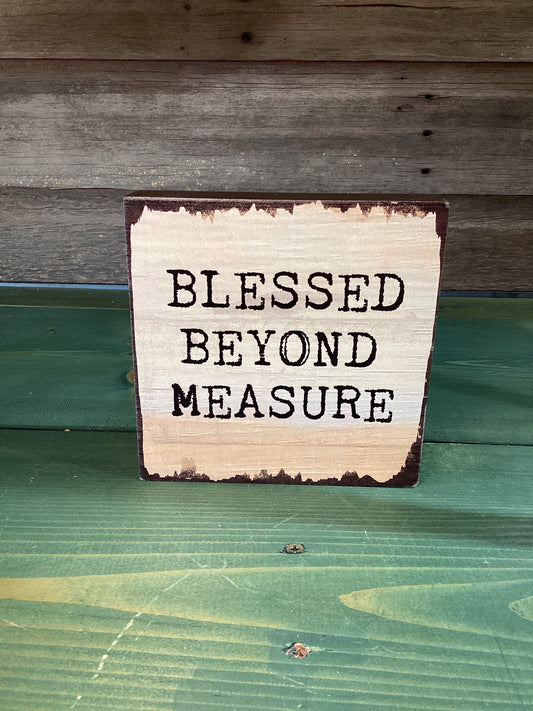 Blessed Beyond Measure Block