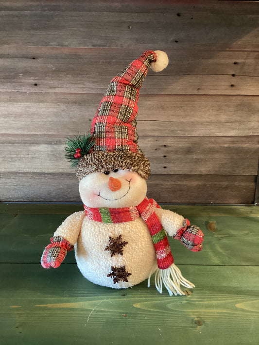 Country Plaid Snowman