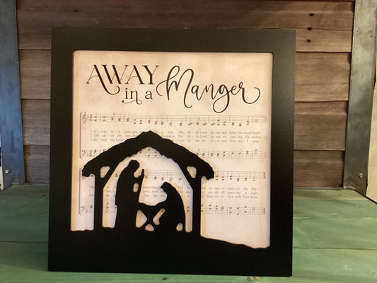 Away In The Manger Silhouette Picture