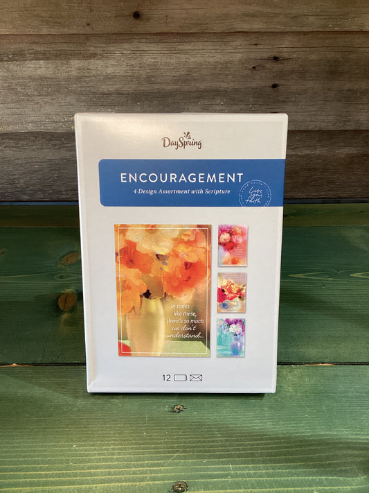 Box Cards Encouragement Waterpaint