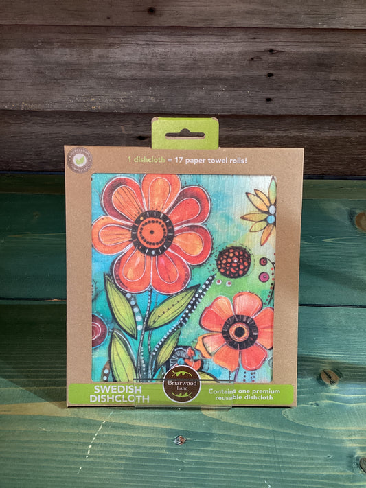 Swedish Dishcloth Colorful Garden