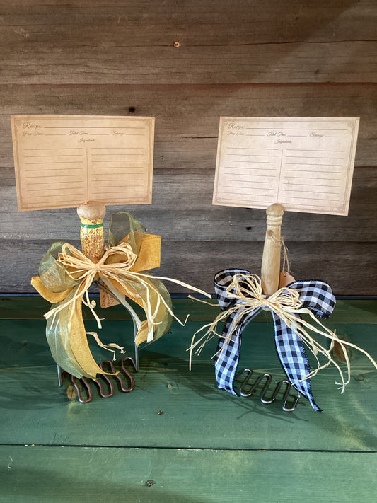 Stephanie’s Potato Masher Recipe Card Holder