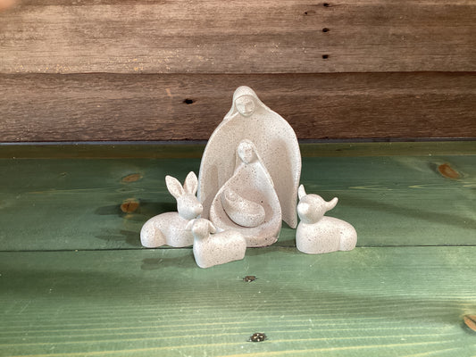 Nativity Modern White