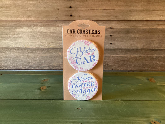 Car Coaster Set - Car Floral