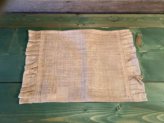 Ruffled Burlap Placemat