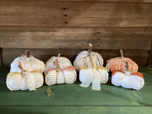 Maude & Maurrine's Handmade Cloth Pumpkin ($8)