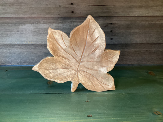 Maple Leaf Wooden Block (large)