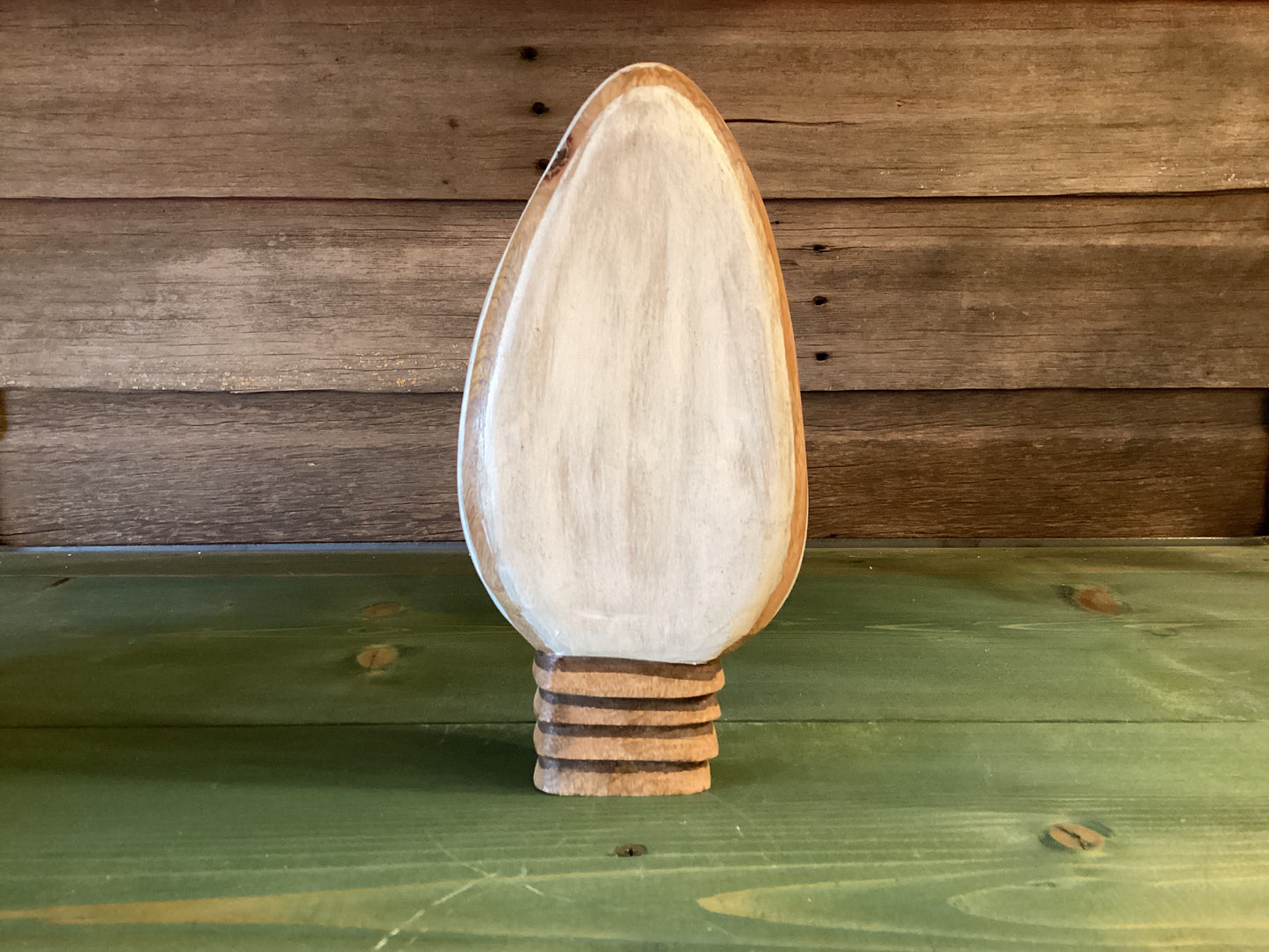 Wooden Christmas Light Bulb