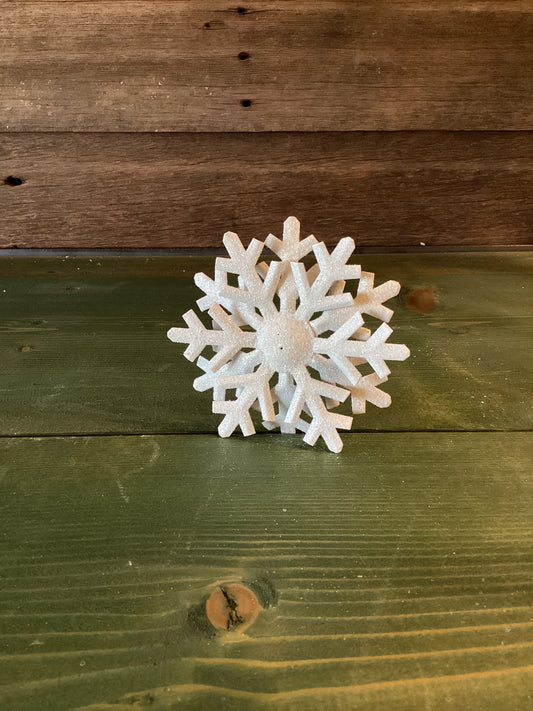 Snowflake Magnet (White)