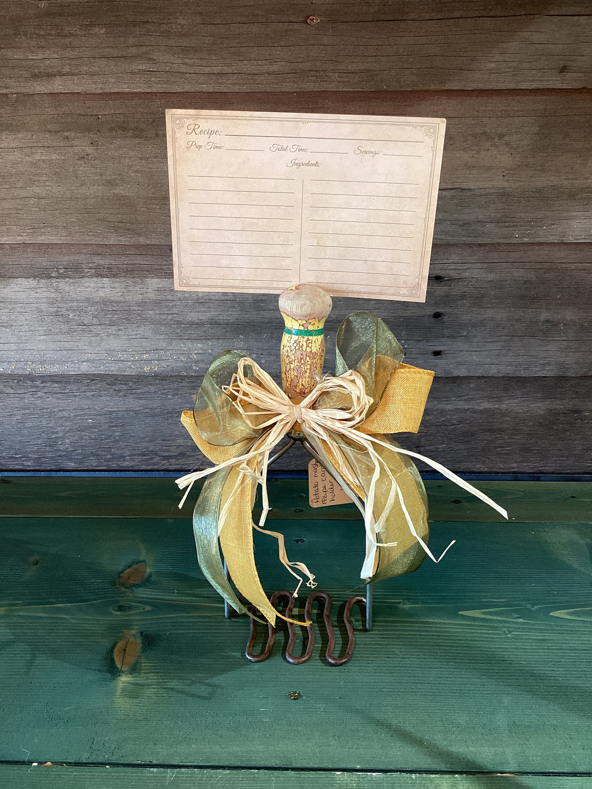 Stephanie’s Potato Masher Recipe Card Holder