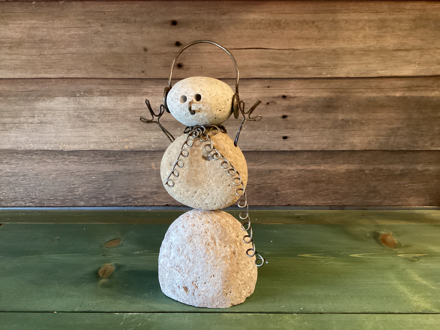 River Rock Snowman (lg)