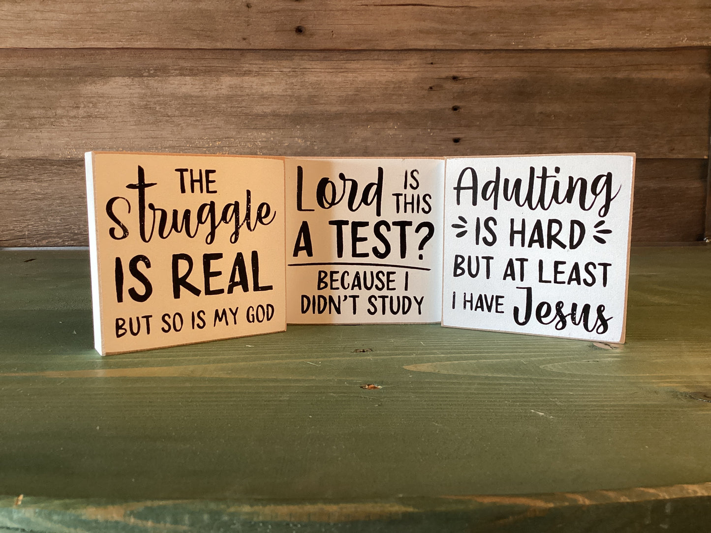 Struggle, Test, Adulting with Jesus Block