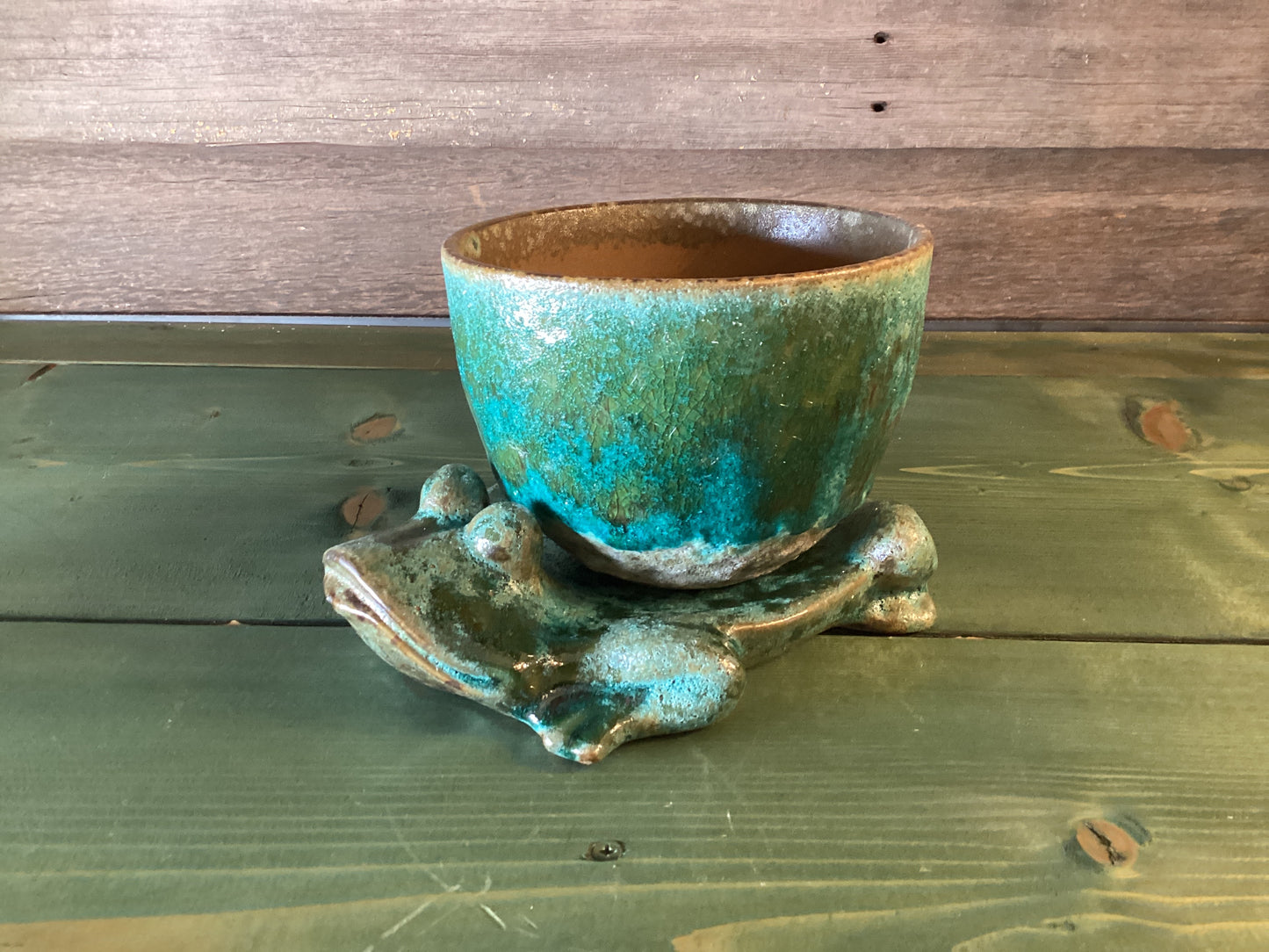 Frog Planter with Base