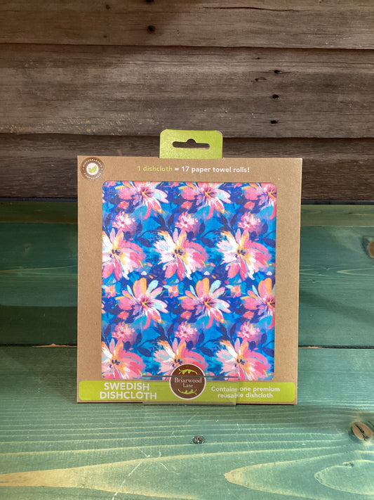 Swedish Dishcloth Abstract Floral