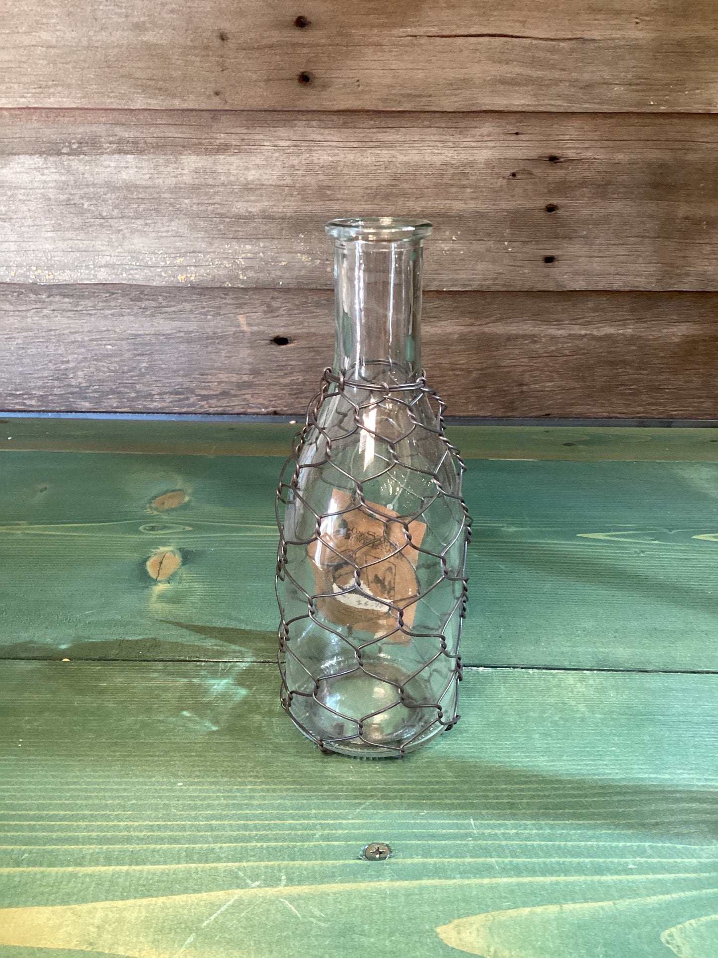 Chicken Wire Glass Vase (lg)