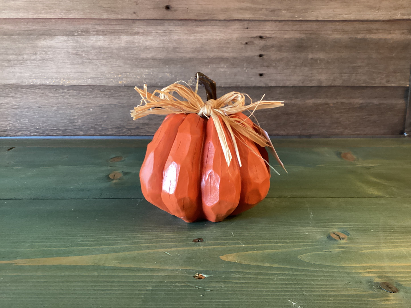 Carved Orange Pumpkin