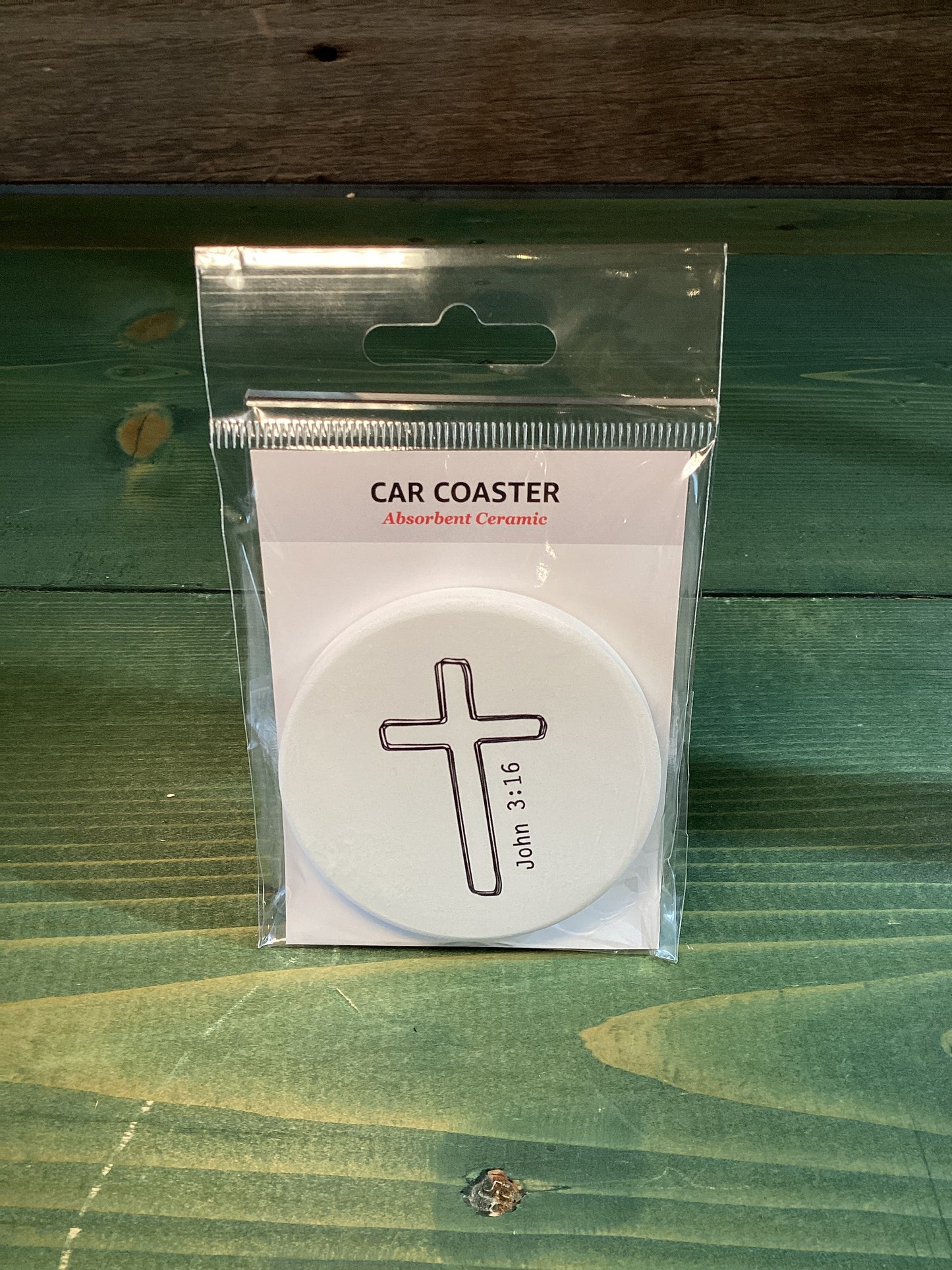 Car Coaster John 3:16