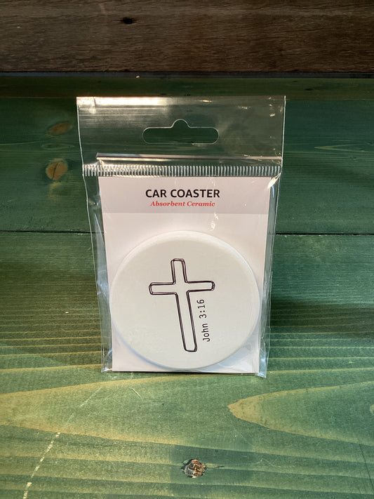 Car Coaster John 3:16