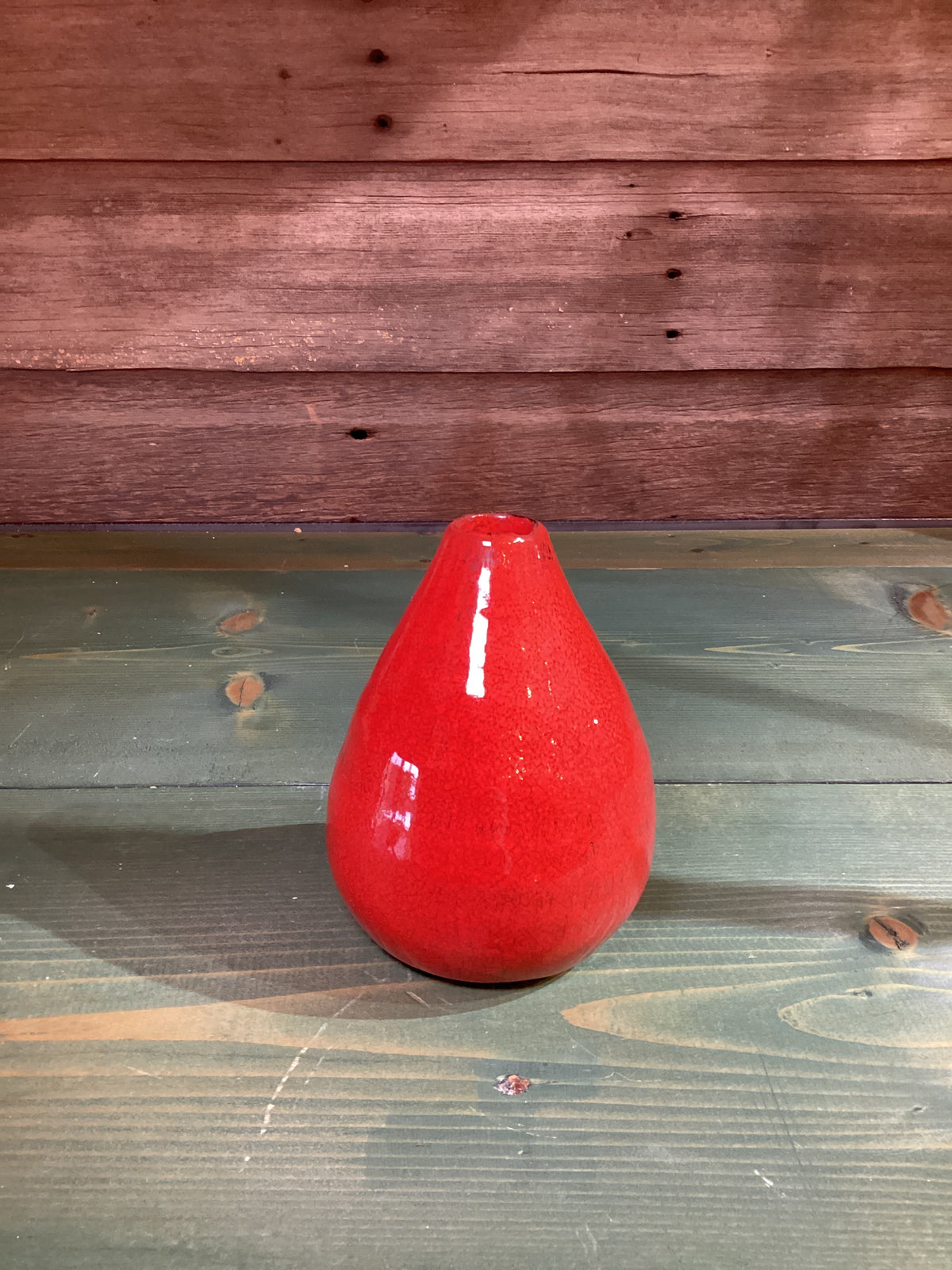 Red Chubby Vase (lg)