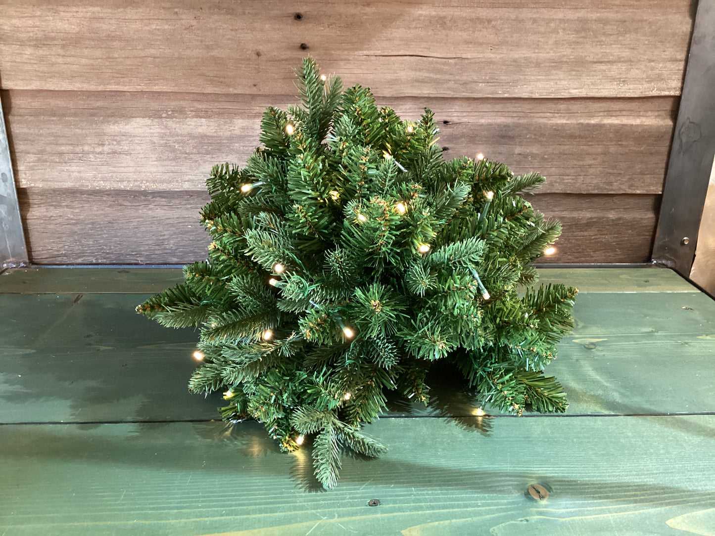 Pine Porch Pot Toppers w/ Lights