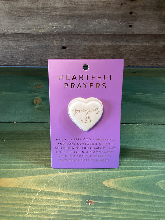 Heart Stone Card Heartfelt Prayers