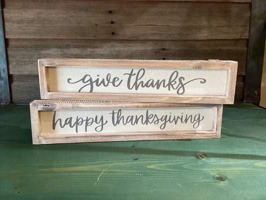 Linen Fall Block w/ Wooden Frame
