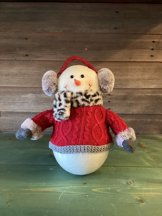 Faux Fur Scarf Snowman