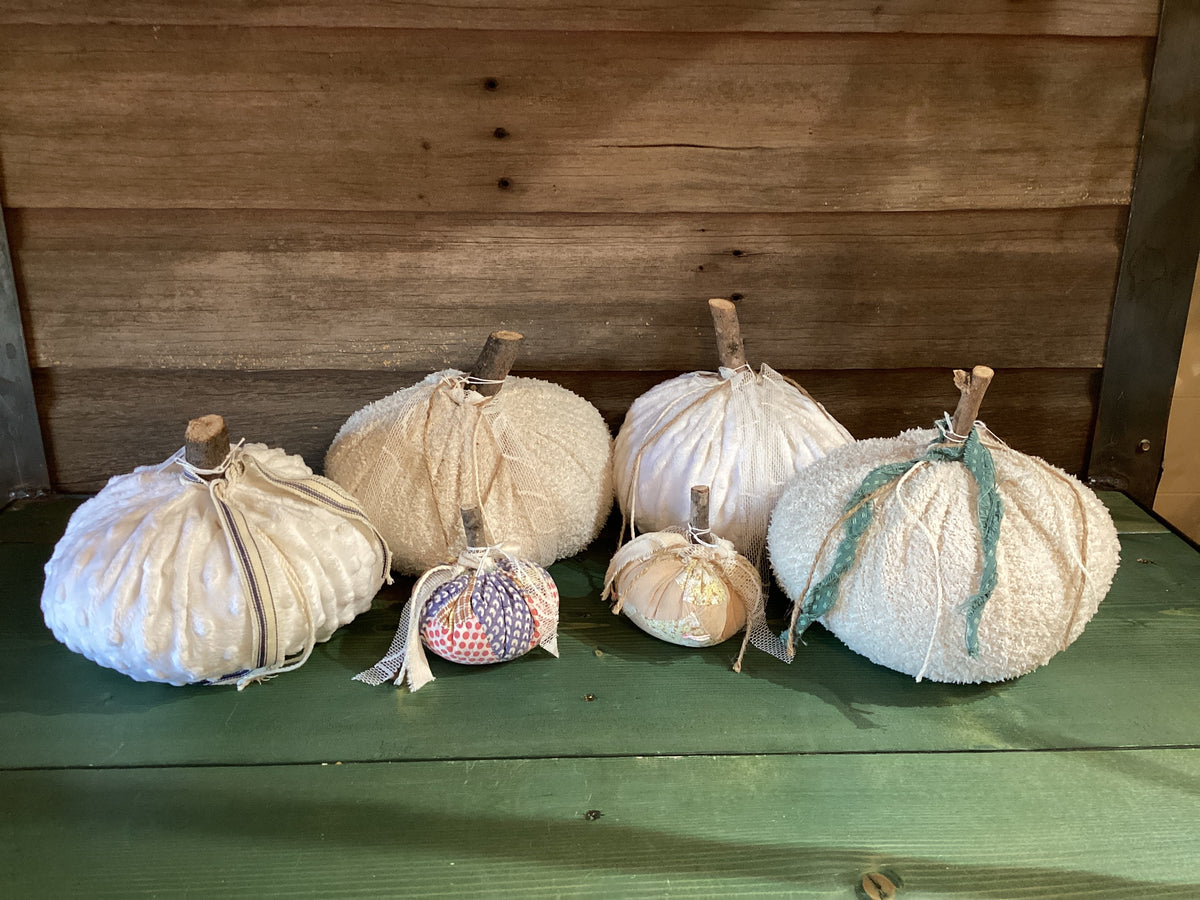 Maude & Maurrine's Handmade Cloth Pumpkin ($10)