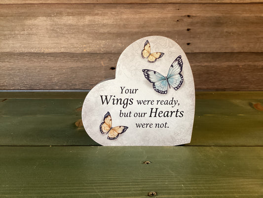 Shelf Sitter Butterfly Heart