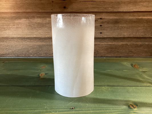 White Crackle Cylinder (thin)