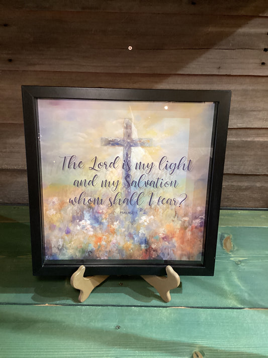 Framed Wall Art “The Lord Is My Light…”