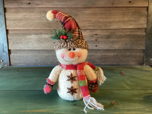 Plaid Hat Snowman