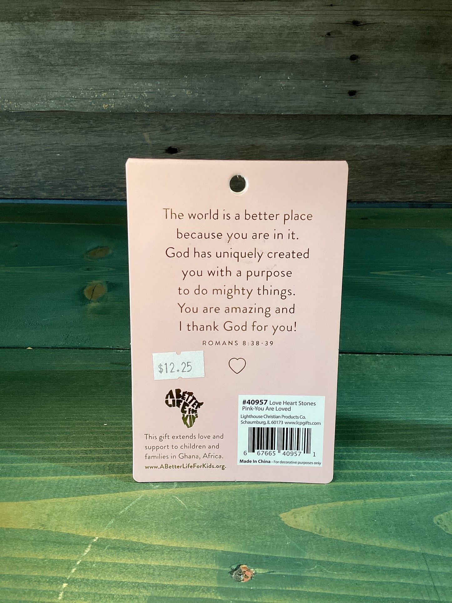 Heart Stone Card You Are Loved