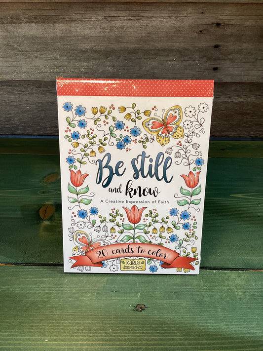 Coloring Cards Be Still and Know