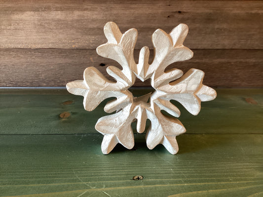 White Washed Snowflake (med)